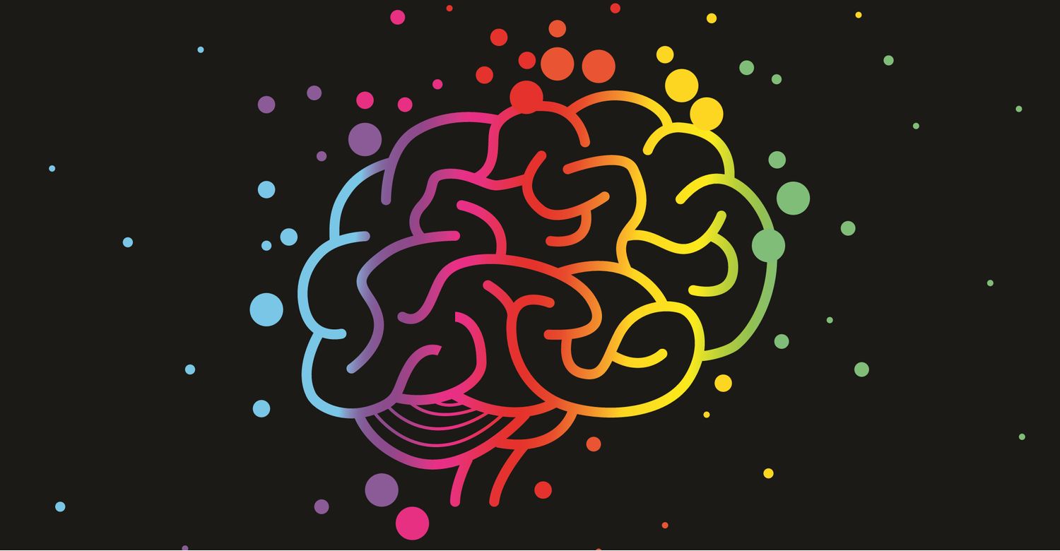 colourful illustration of human brain